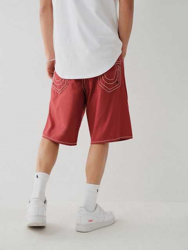 True Religion Ricky Board Shorts Herr Röda | BDX216489