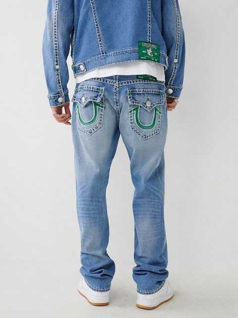 True Religion Ricky Double Raised Hs Straight Jeans Herr Tvätt | NGZ975826