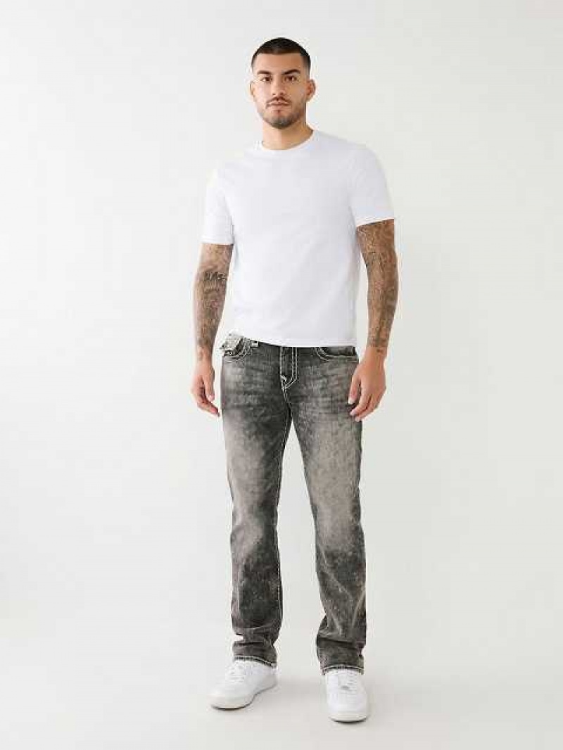 True Religion Ricky Faded Straight Jeans Herr Tvätt | VXS279180