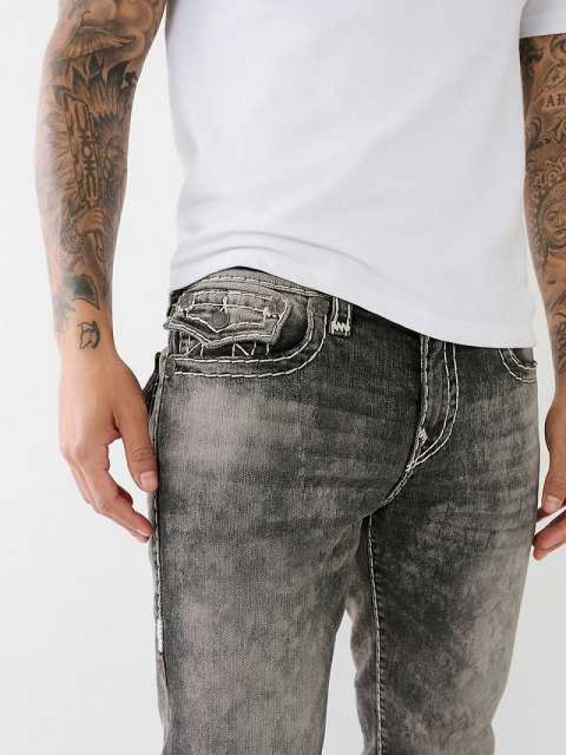 True Religion Ricky Faded Straight Jeans Herr Tvätt | VXS279180