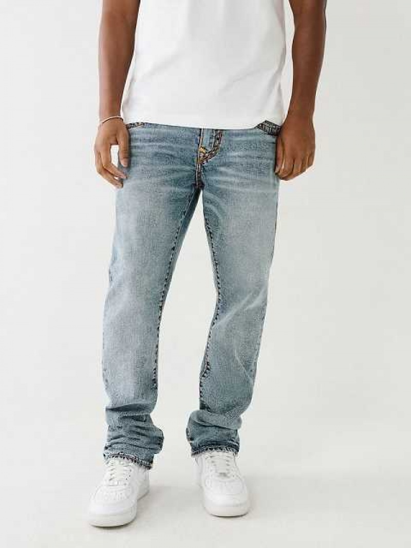 True Religion Ricky Faded Straight Jeans Herr Tvätt | JNT234789