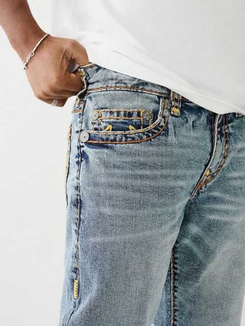 True Religion Ricky Faded Straight Jeans Herr Tvätt | JNT234789