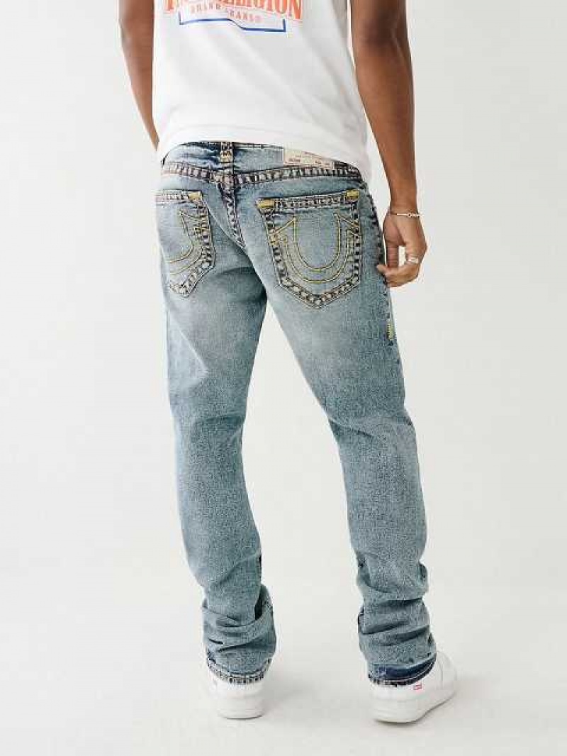 True Religion Ricky Faded Straight Jeans Herr Tvätt | JNT234789