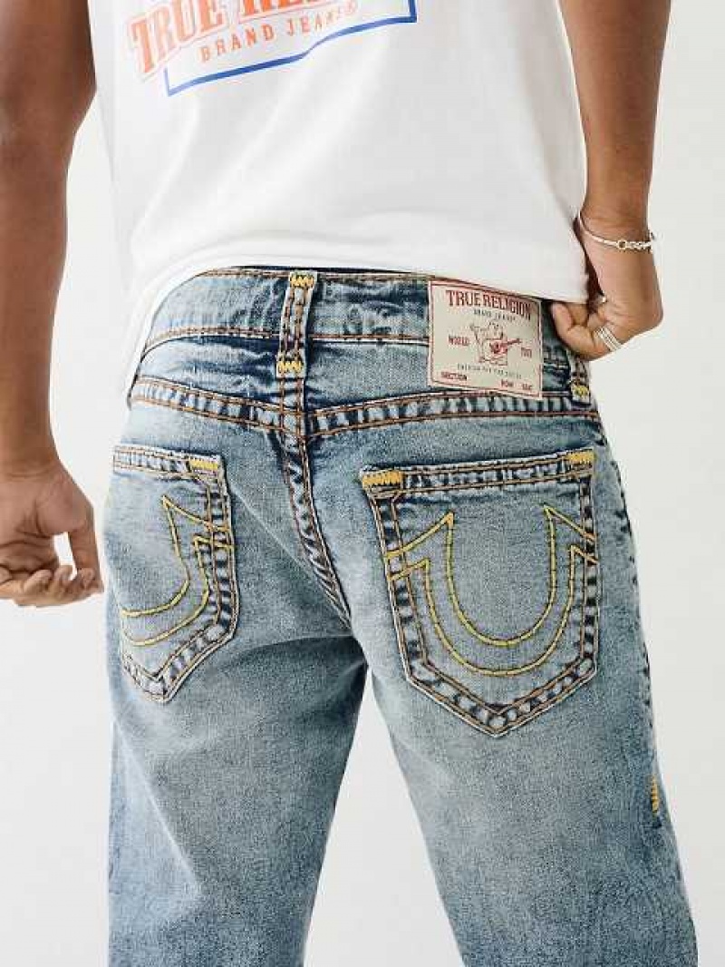 True Religion Ricky Faded Straight Jeans Herr Tvätt | JNT234789