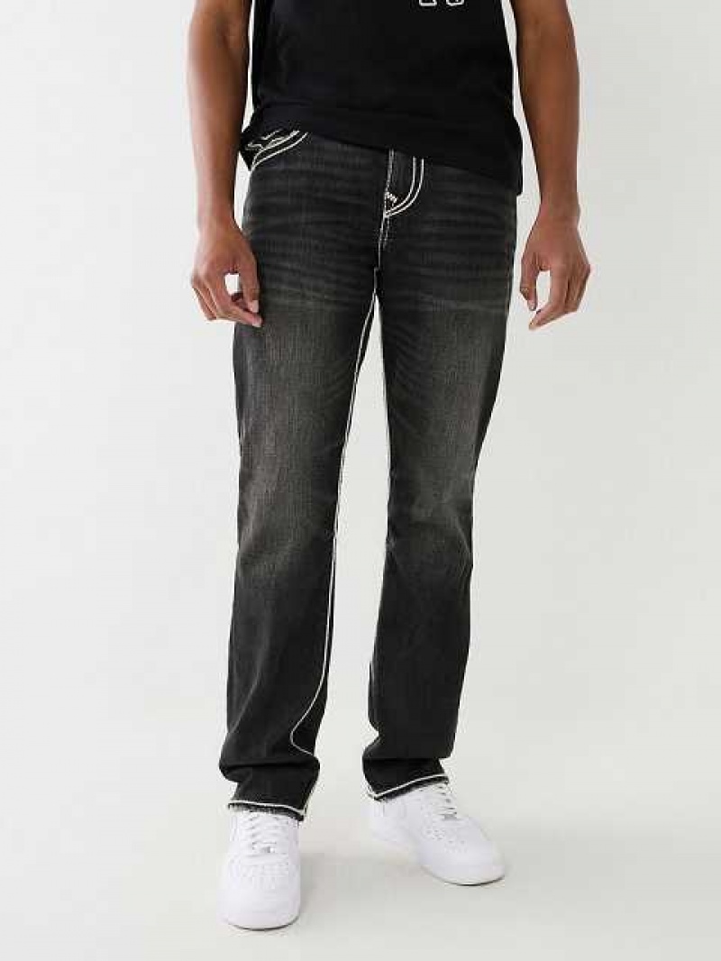 True Religion Ricky Rope Stitch Straight Jeans Herr Grå Tvätt | VPE510789