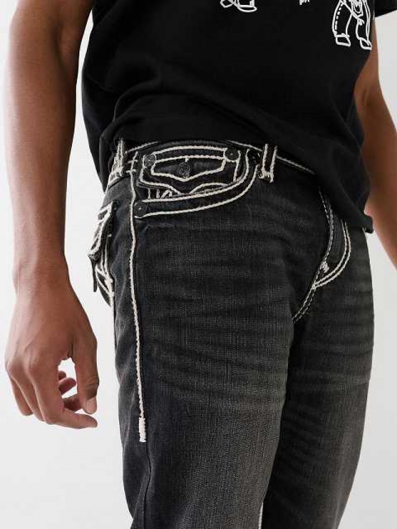 True Religion Ricky Rope Stitch Straight Jeans Herr Grå Tvätt | VPE510789