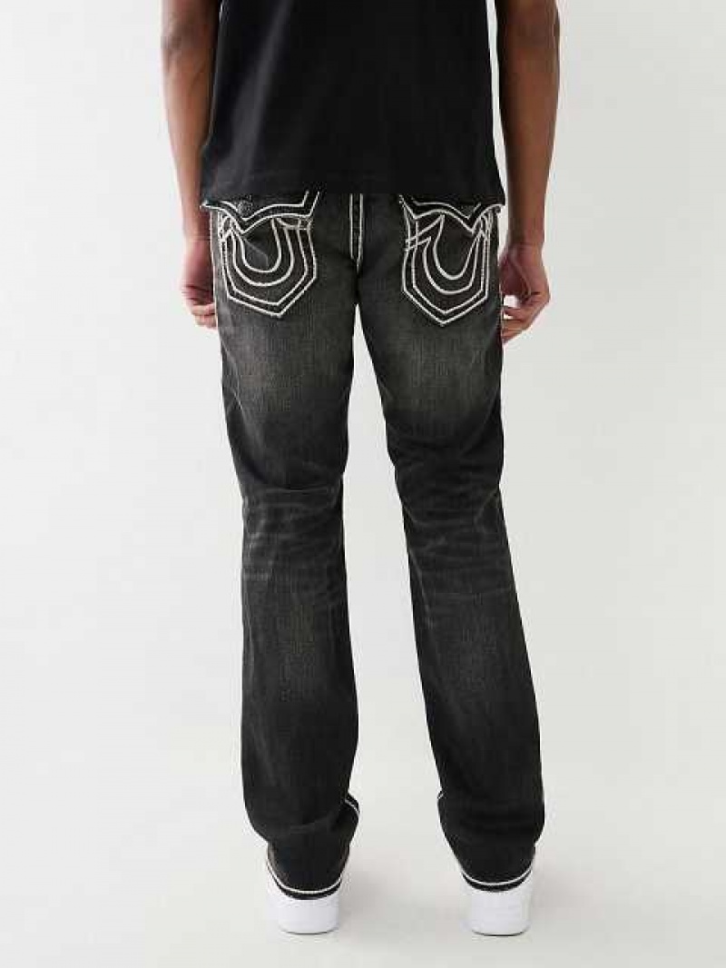 True Religion Ricky Rope Stitch Straight Jeans Herr Grå Tvätt | VPE510789