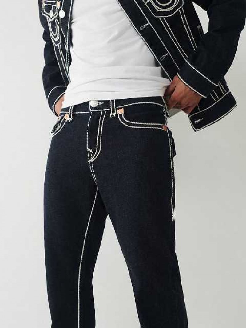 True Religion Ricky Rope Stitch Straight Jeans Herr Body Rinse | YGX472386