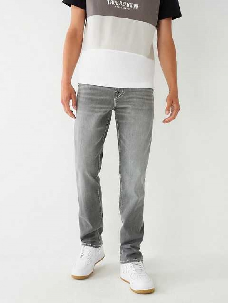 True Religion Ricky Stitch Straight Jeans Herr Grå Tvätt | CVK613048