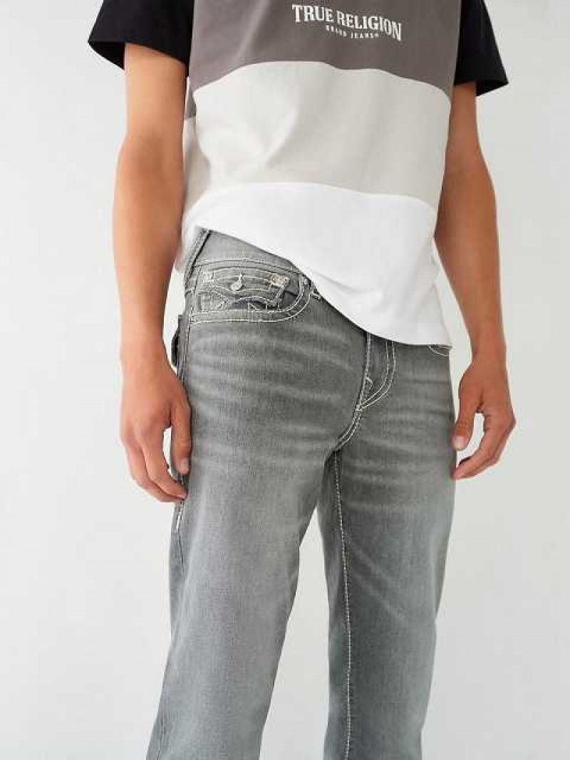 True Religion Ricky Stitch Straight Jeans Herr Grå Tvätt | CVK613048