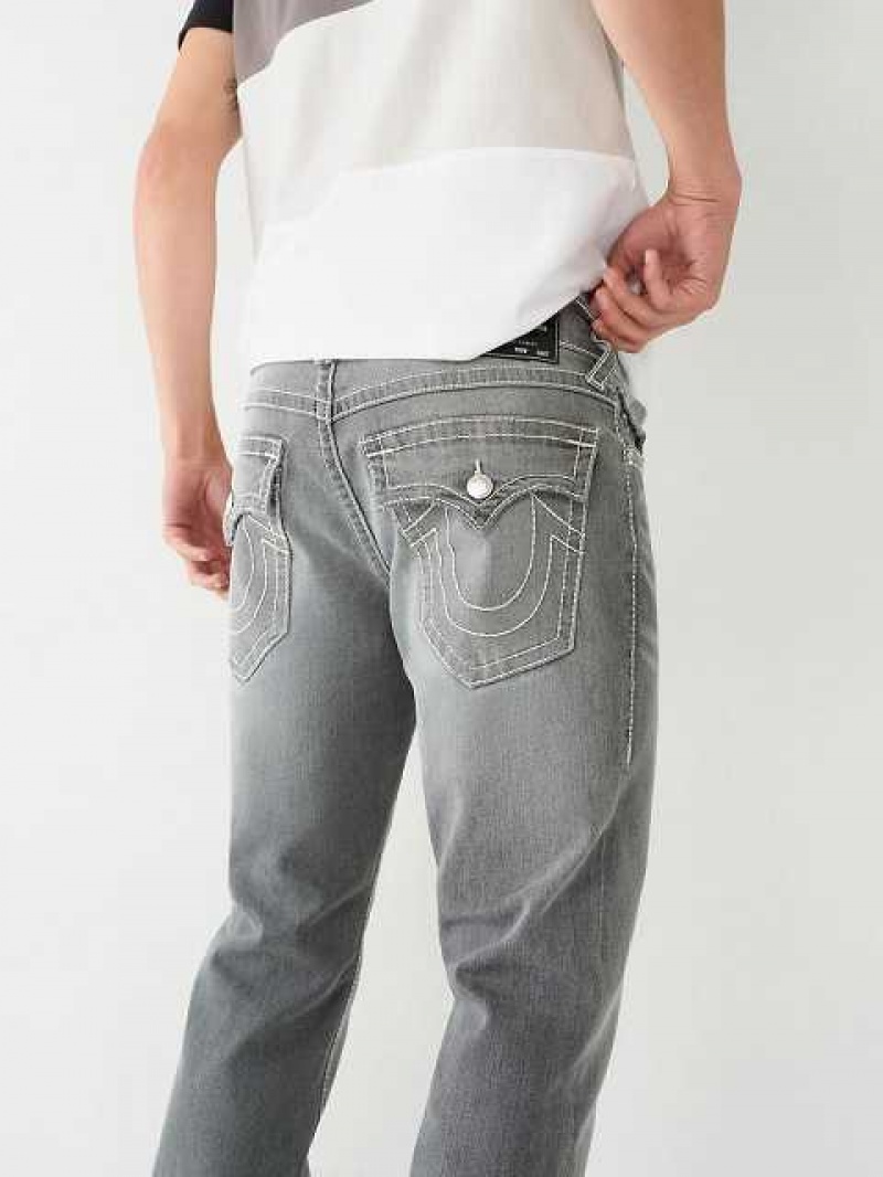 True Religion Ricky Stitch Straight Jeans Herr Grå Tvätt | CVK613048