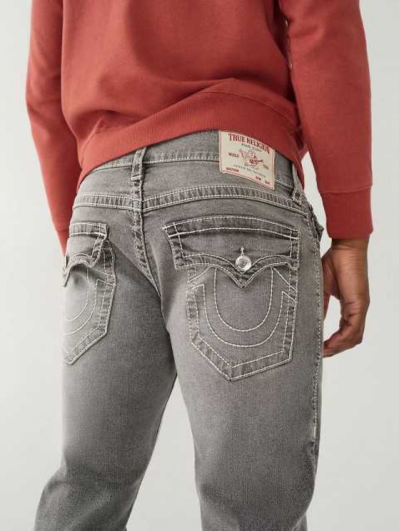 True Religion Ricky Stitch Straight Jeans Herr Grå Tvätt | YJH150497