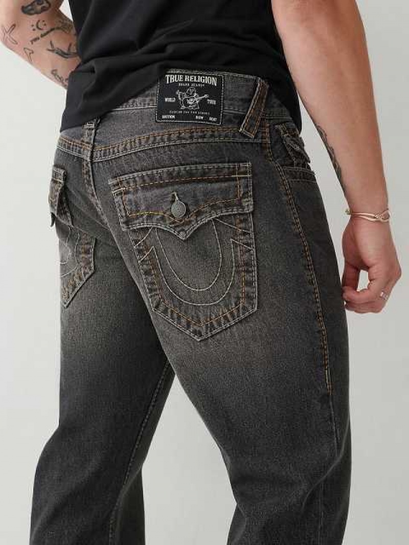 True Religion Ricky Stitch Straight Jeans Herr Grå Tvätt | ZML640758