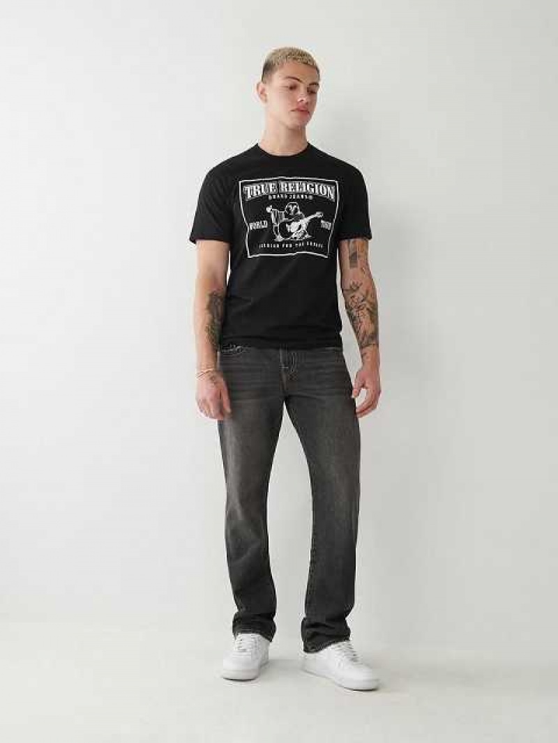 True Religion Ricky Stitch Straight Jeans Herr Grå Tvätt | ZML640758