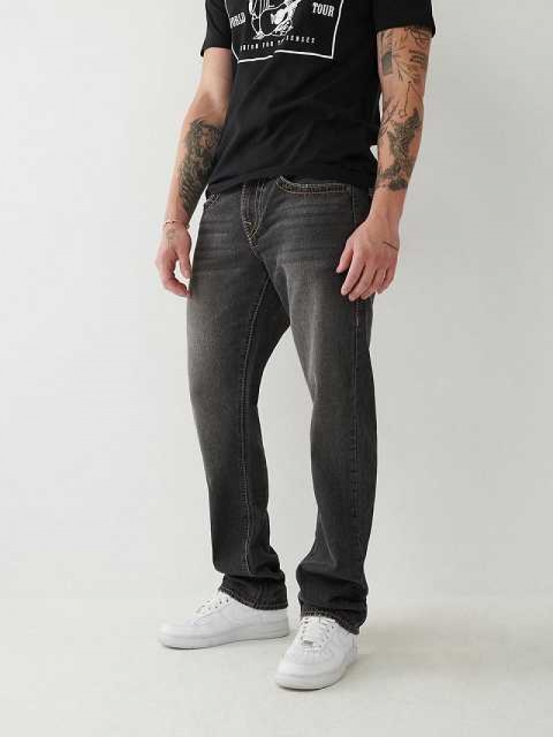 True Religion Ricky Stitch Straight Jeans Herr Grå Tvätt | ZML640758