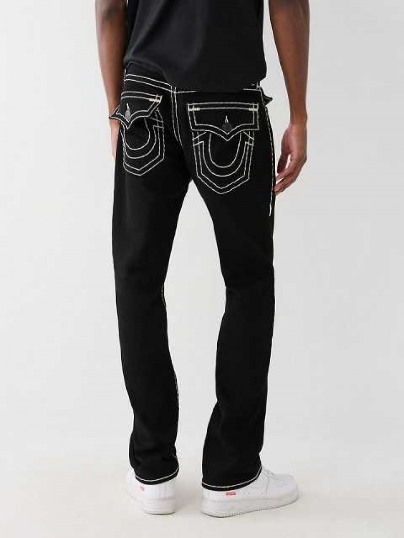 True Religion Ricky Super T Skinny Jeans Herr Svarta | JEL184623