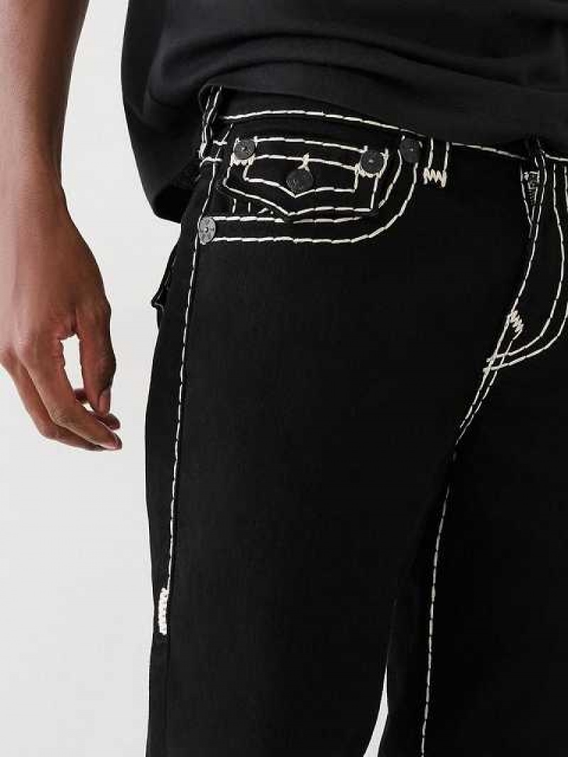 True Religion Ricky Super T Skinny Jeans Herr Svarta | JEL184623