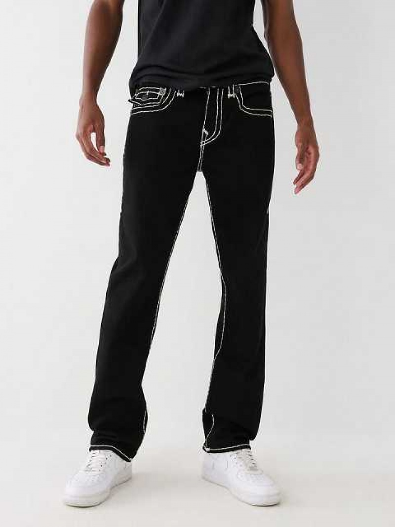 True Religion Ricky Super T Skinny Jeans Herr Svarta | JEL184623