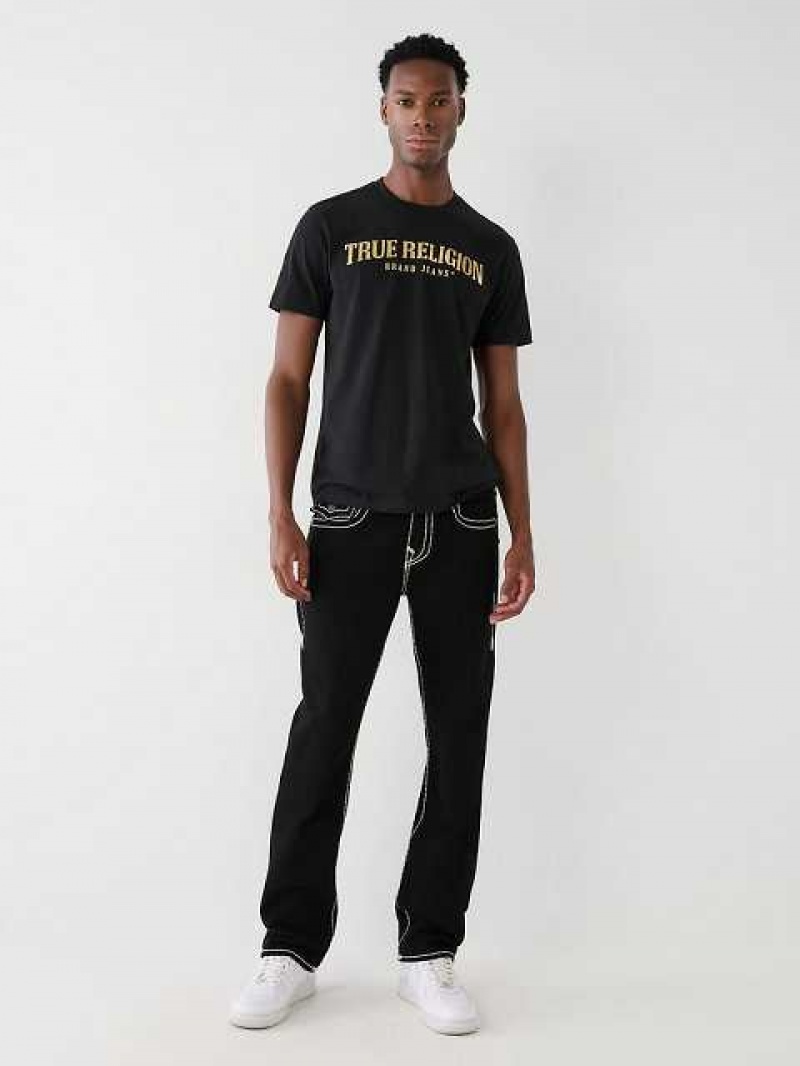 True Religion Ricky Super T Skinny Jeans Herr Svarta | JEL184623