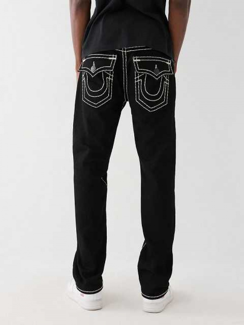 True Religion Ricky Super T Skinny Jeans Herr Svarta | JEL184623