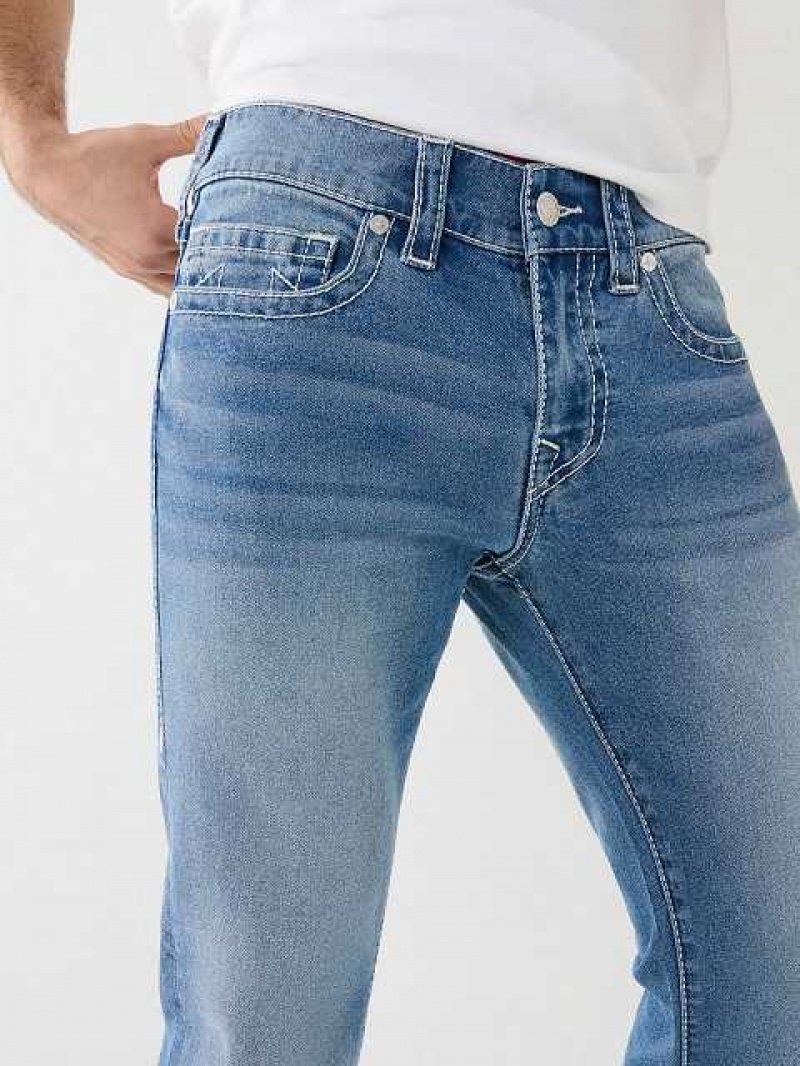 True Religion Rocco Big T Skinny Jeans Herr Ljusblå | DTN897450