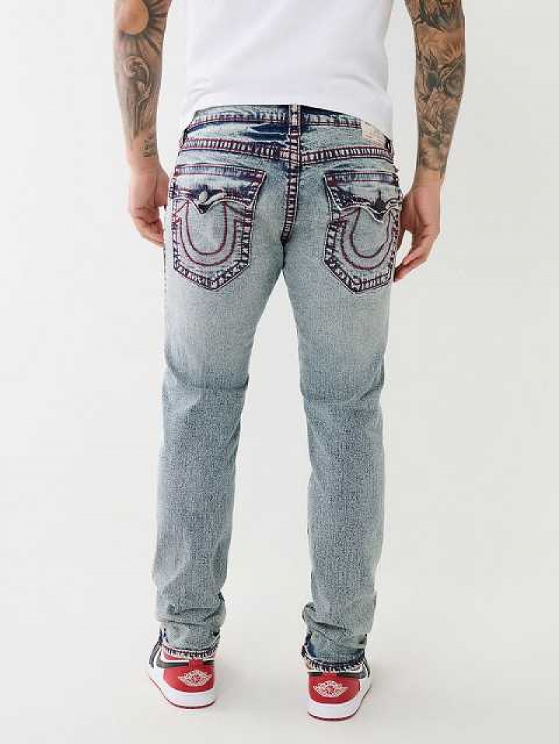 True Religion Rocco Big T Stitch Skinny Jeans Herr Ljusblå | IZS150847