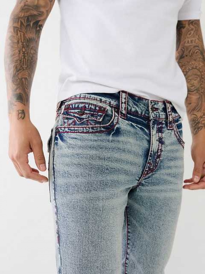 True Religion Rocco Big T Stitch Skinny Jeans Herr Ljusblå | IZS150847