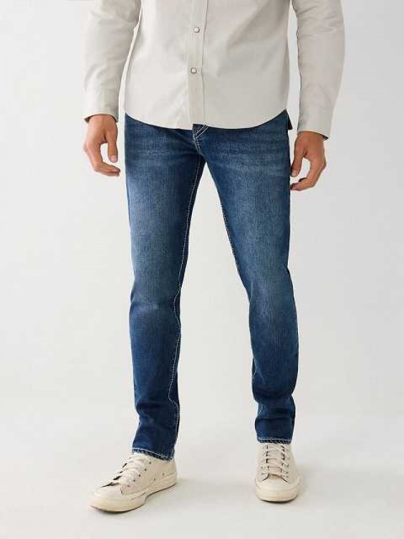 True Religion Rocco Big T Stitch Skinny Jeans Herr Mörktvätt | IZA384056