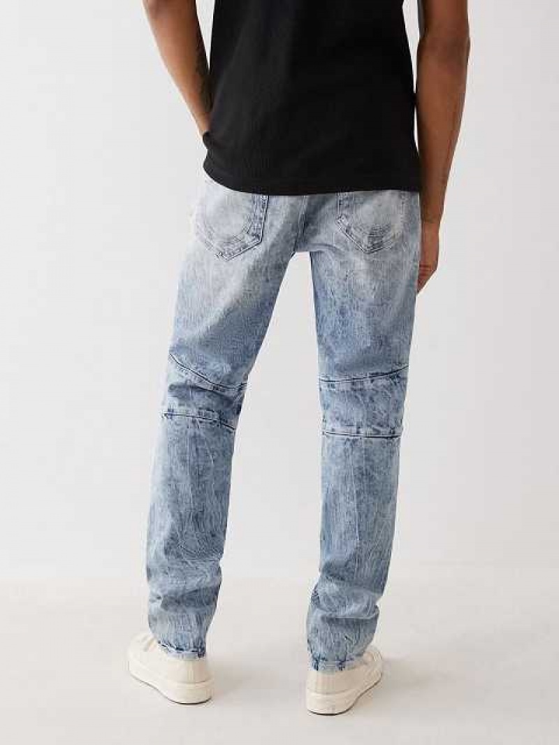 True Religion Rocco Moto Renegade Skinny Jeans Herr Blå | HVT028531