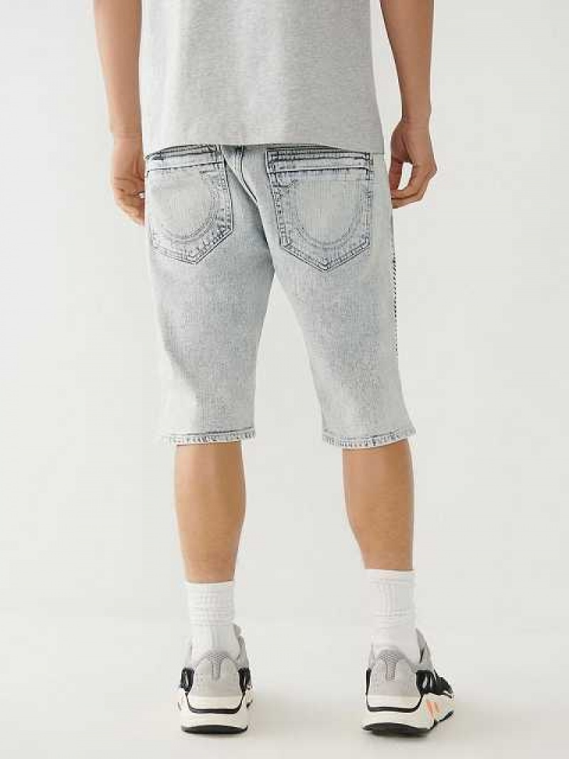 True Religion Rocco Moto Shorts Herr Ljusblå | DNP479615