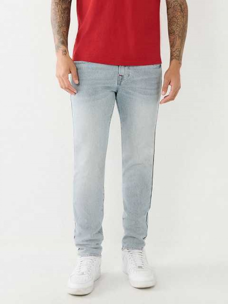 True Religion Rocco Single Needle Skinny Jeans Herr Ljusblå | AMB065928