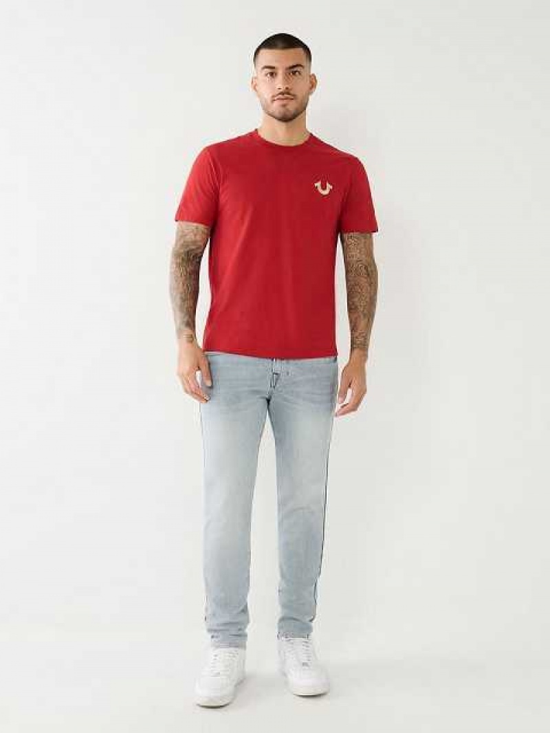 True Religion Rocco Single Needle Skinny Jeans Herr Ljusblå | AMB065928