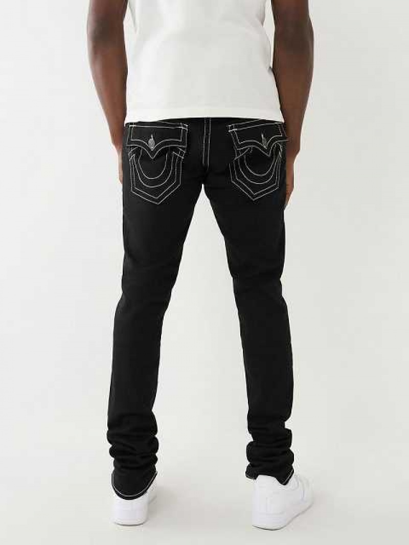 True Religion Rocco Stacked Skinny Jeans Herr Svarta | QWE095248