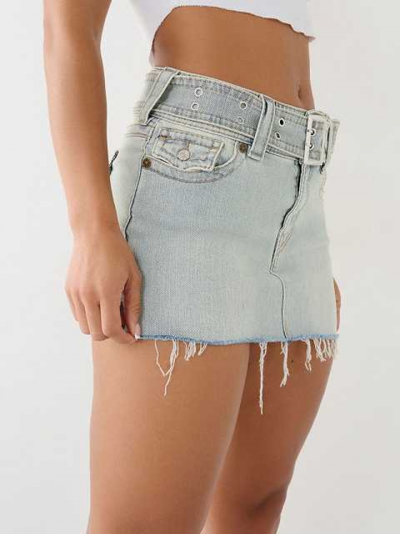 True Religion Sadie Mini Flap Kjol Dam Ljustvätt | LDK120587