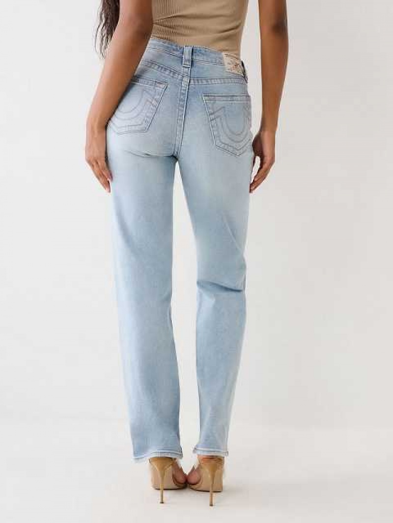 True Religion Sarah High Rise Straight Jeans Dam Ljustvätt | MSW753082