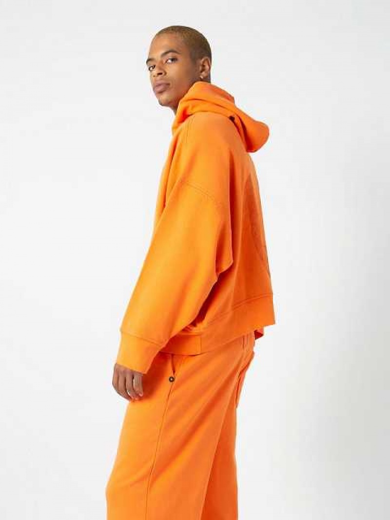 True Religion Sebastien Ami X True Religion Logo Hoodie Herr Orange | KZD809376