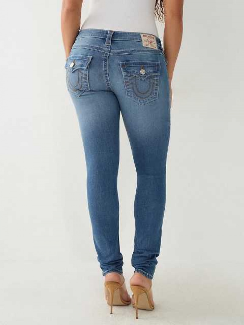 True Religion Stella Low Rise Skinny Jeans Dam Tvätt | KFE012968