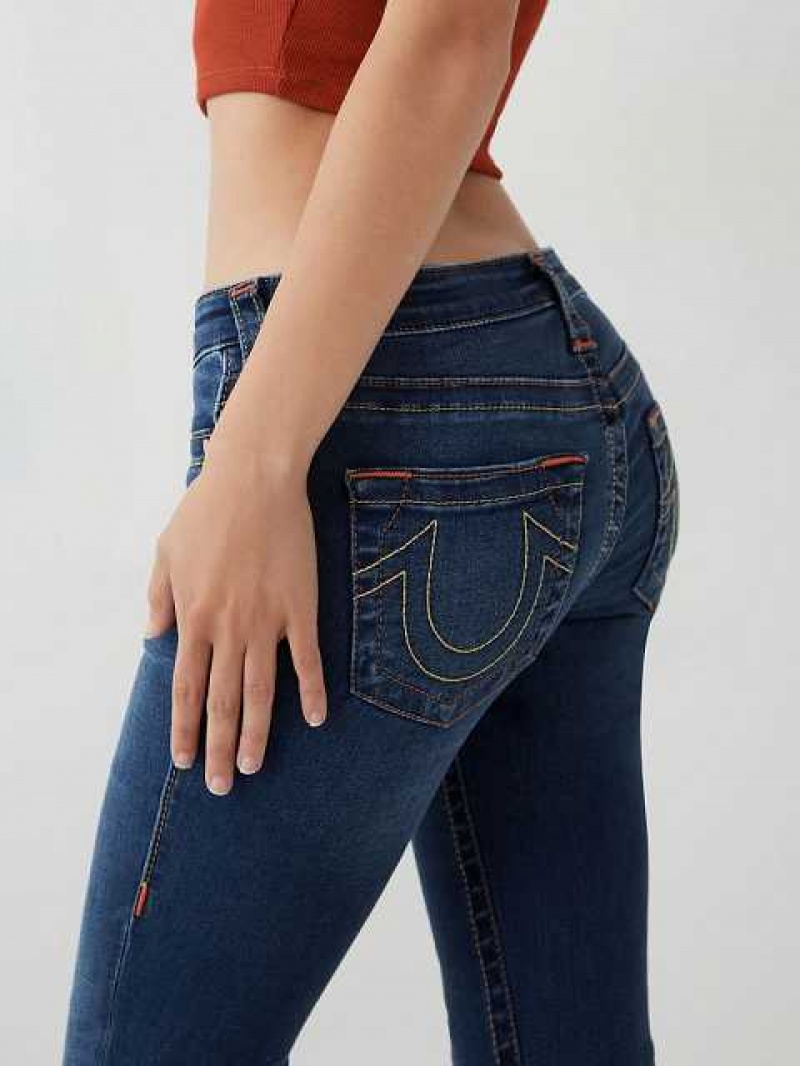 True Religion Stella Skinny Jeans Dam Marinblå | RQK398764