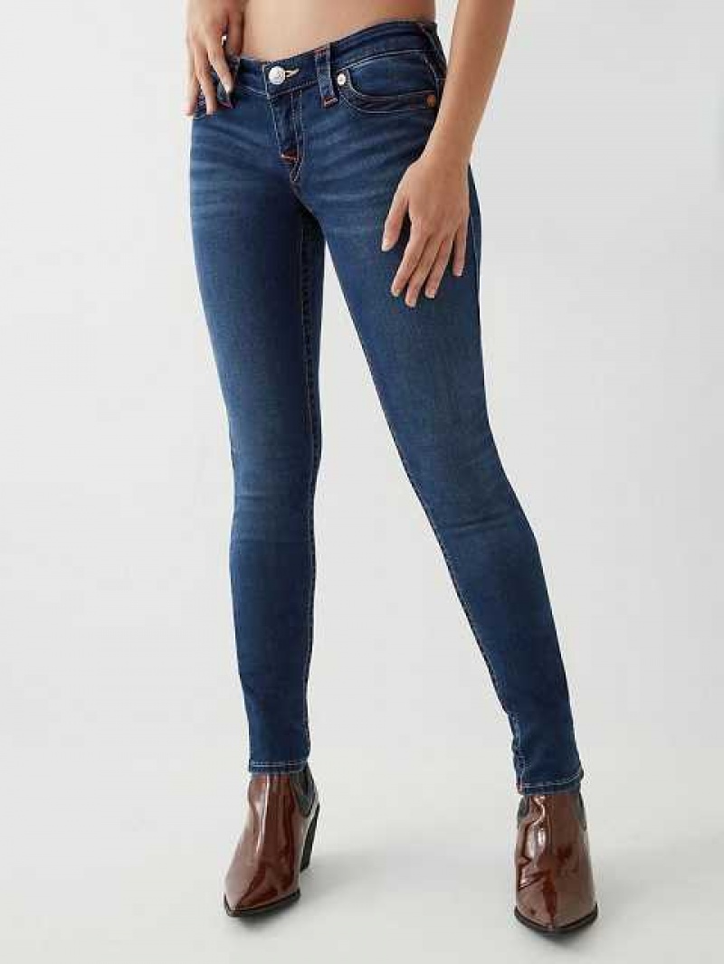 True Religion Stella Skinny Jeans Dam Marinblå | RQK398764