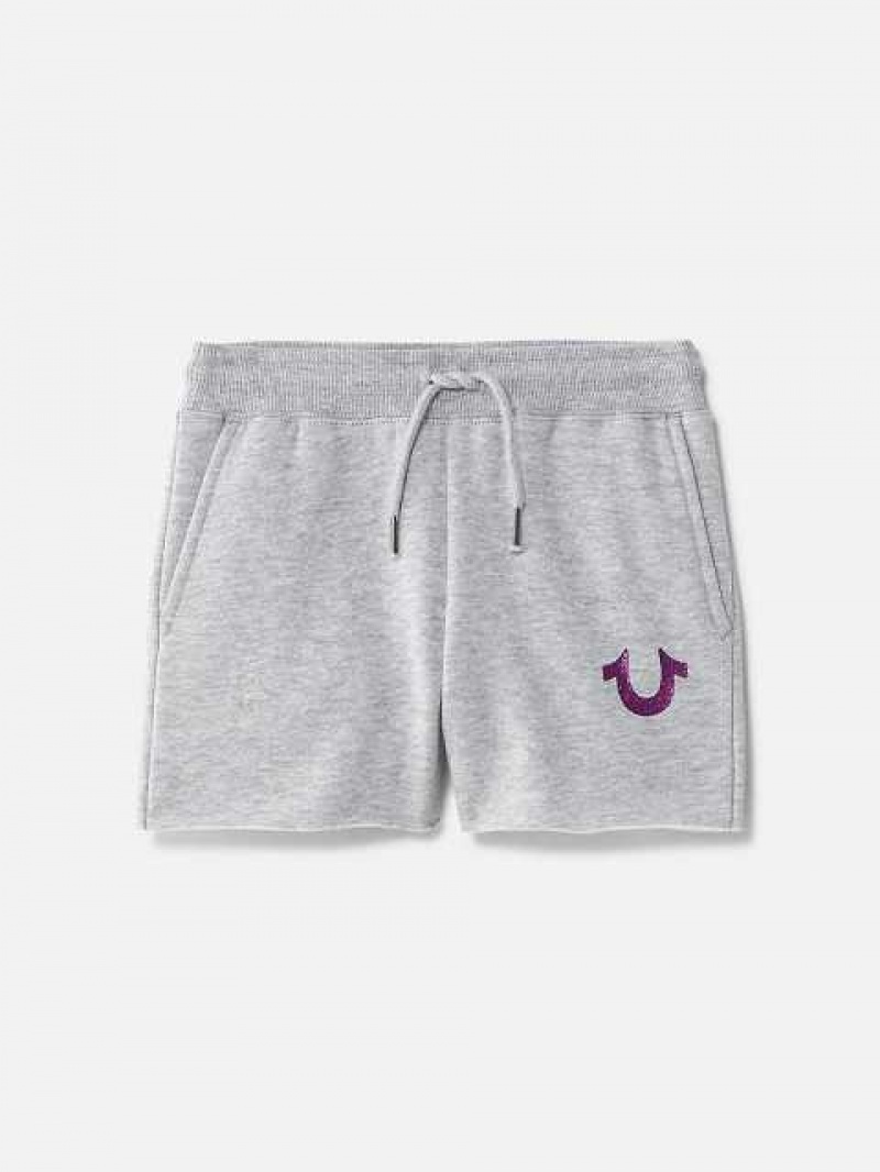 True Religion Sweat Shorts Barn Grå | PGC964023