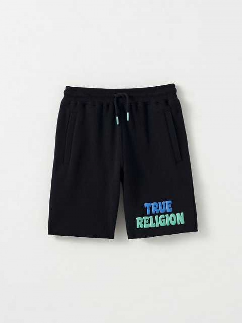 True Religion Sweat Shorts Barn Svarta | HNE968524