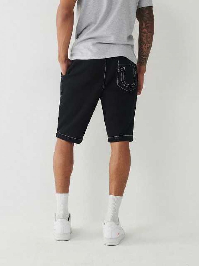 True Religion Sweat Shorts Herr Svarta | ZDY075941