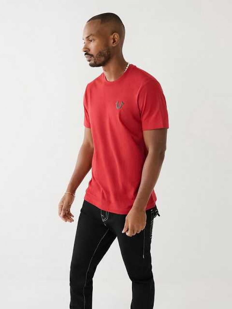 True Religion Tr Mode Sense Logo T-shirt Herr Röda | YZS906371