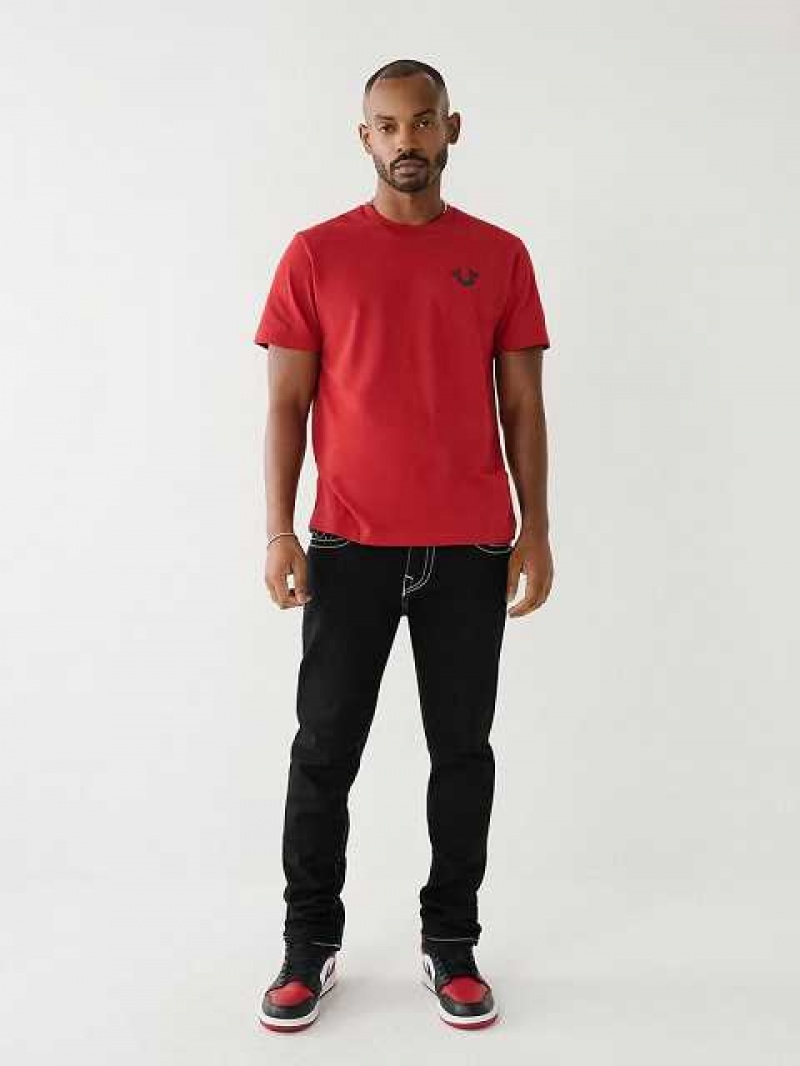 True Religion Tr Mode Sense Logo T-shirt Herr Röda | YZS906371