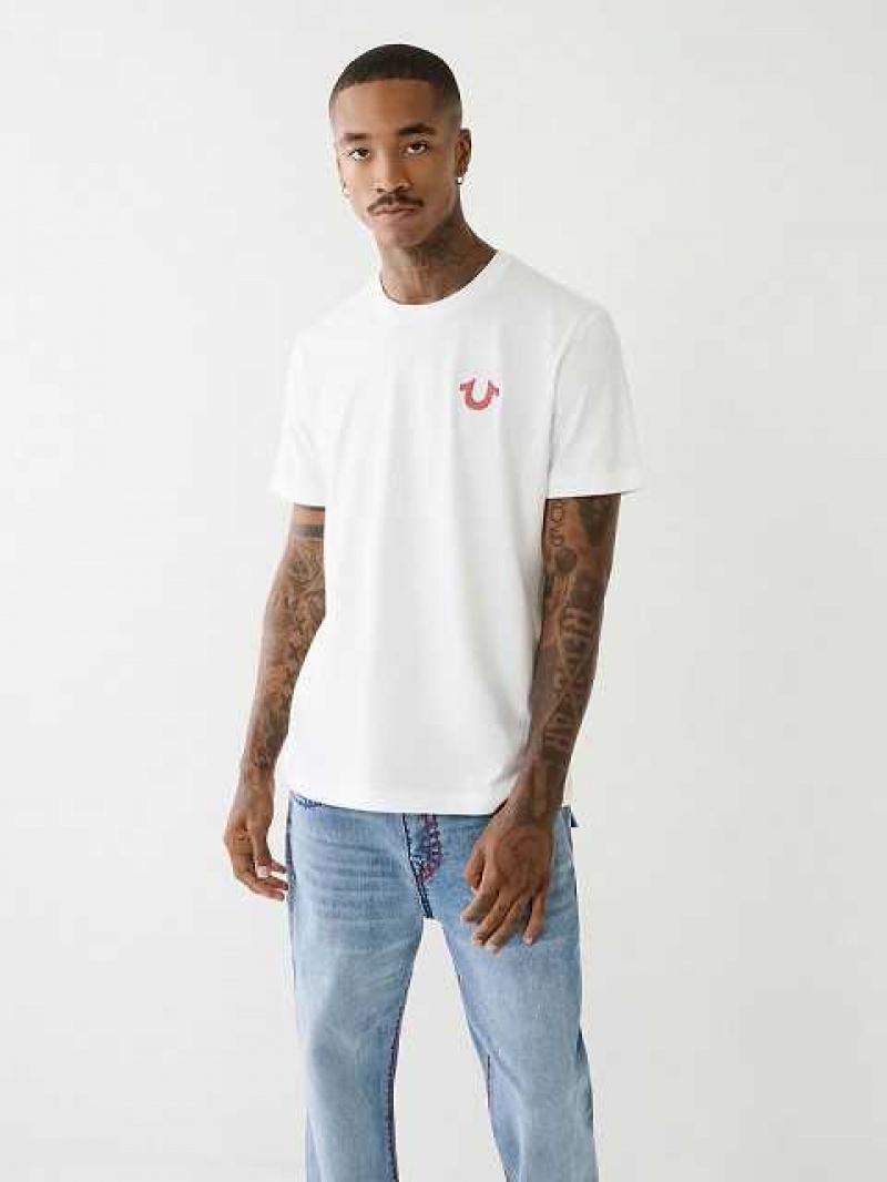 True Religion Tr Mode Sense Logo T-shirt Herr Vita | GWV197824