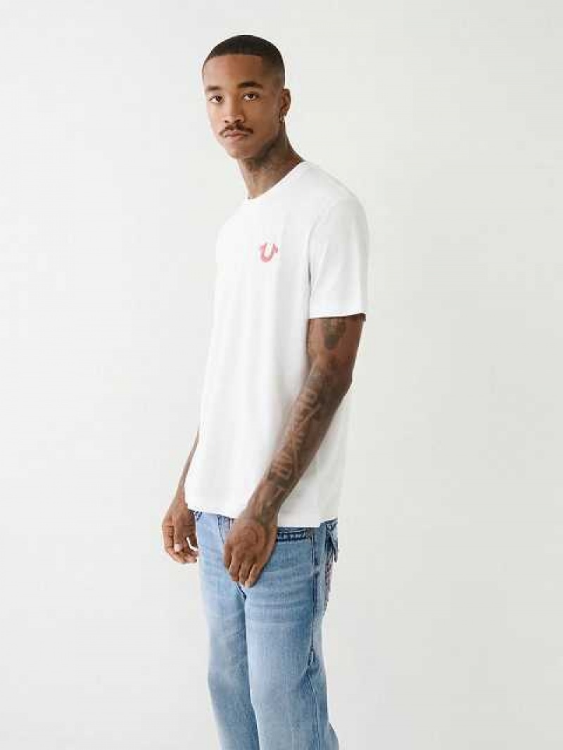 True Religion Tr Mode Sense Logo T-shirt Herr Vita | GWV197824