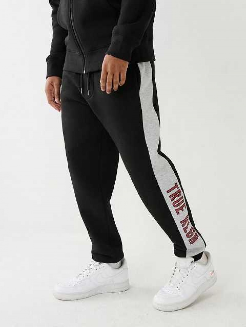 True Religion Tr Stripe Trim Joggingbyxor Herr Svarta | WTP302517