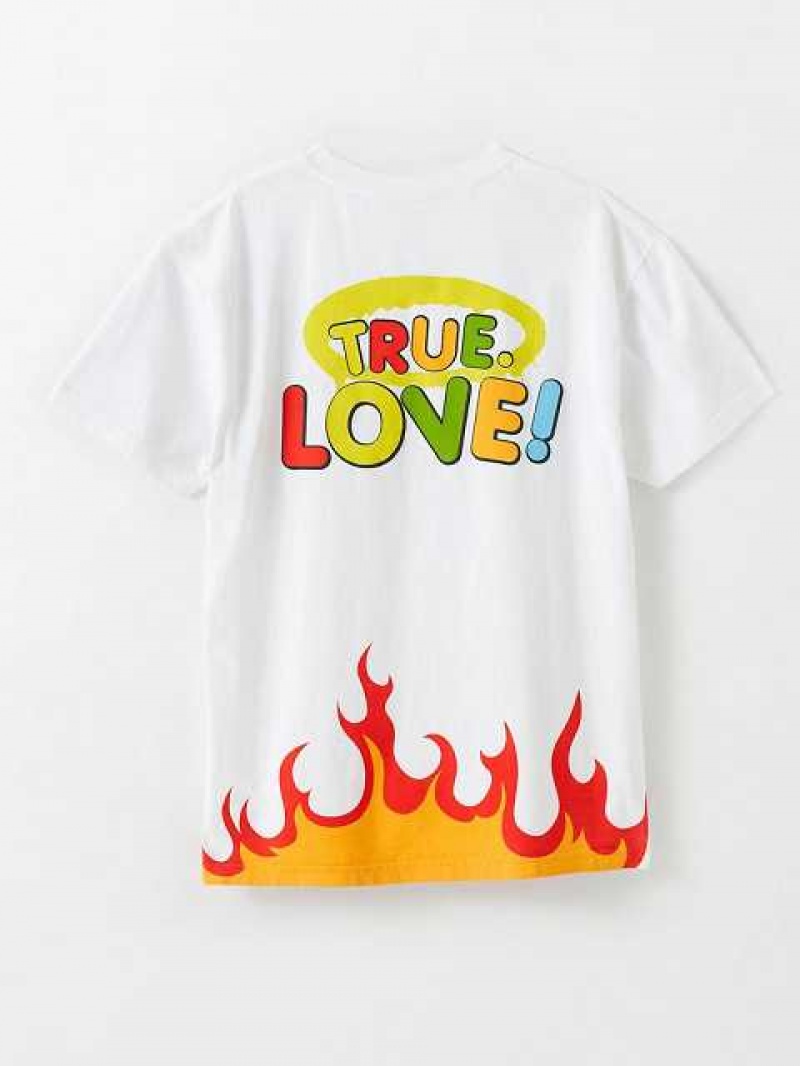 True Religion Tr X Chief Keef Logo T-shirt Herr Vita | NBR069571