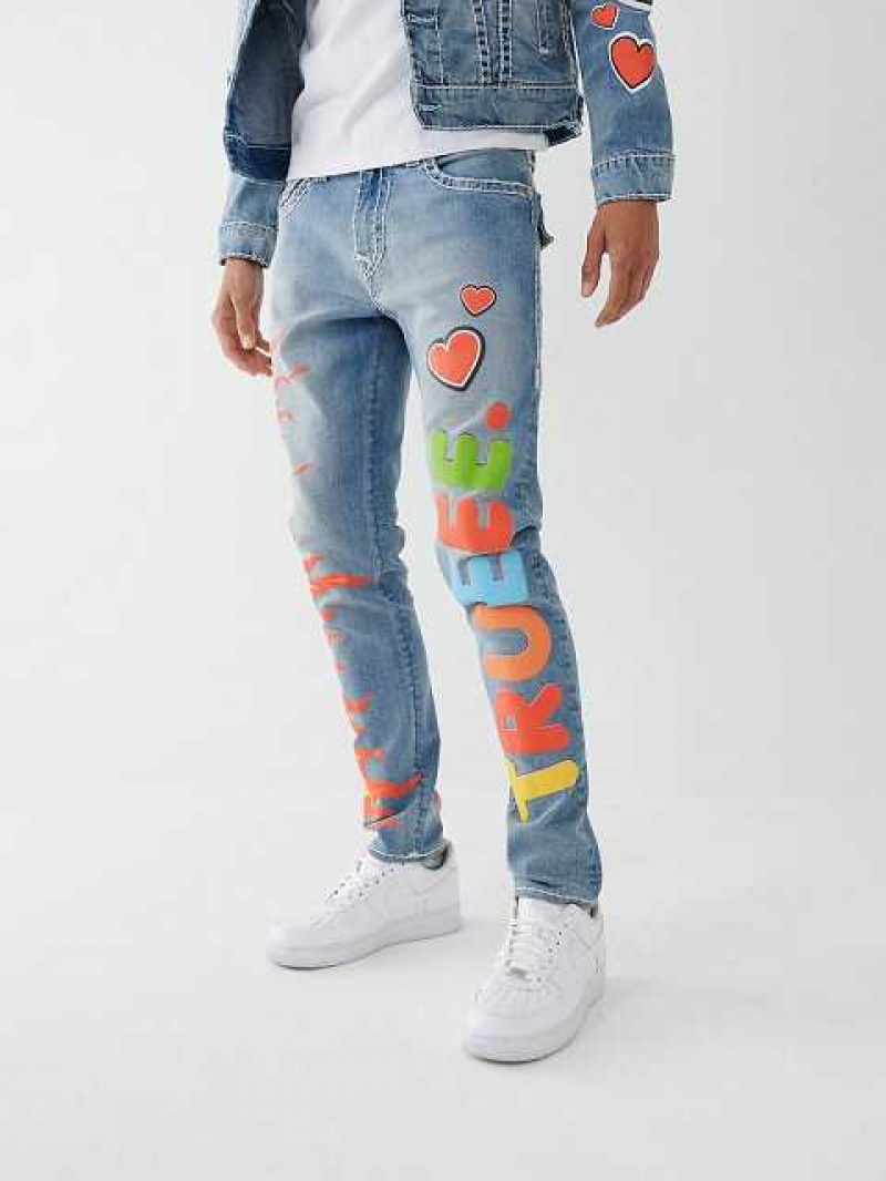 True Religion Tr X Chief Keef Skinny Jeans Herr Blå | OVB603524