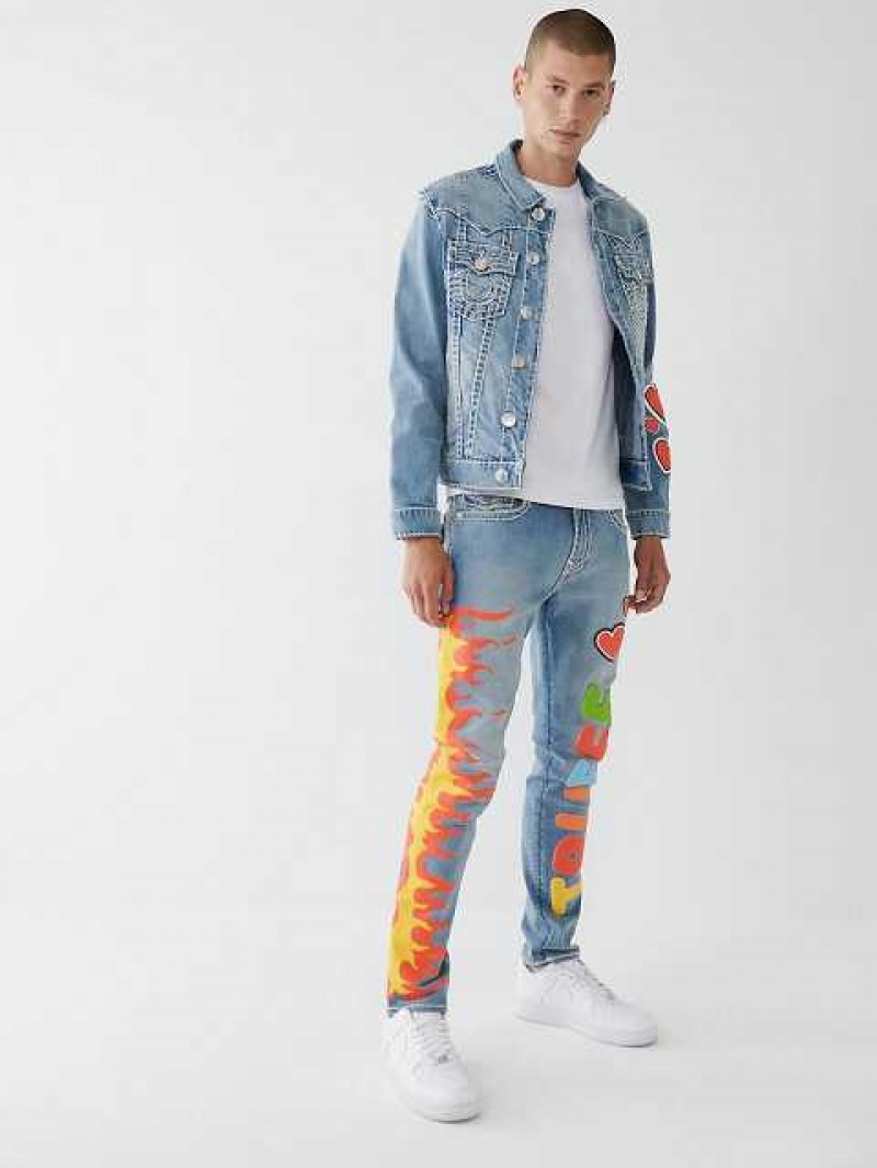 True Religion Tr X Chief Keef Skinny Jeans Herr Blå | OVB603524